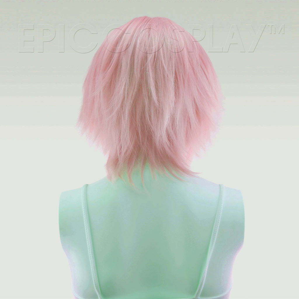 Aphrodite - 15 inch Fusion Vanilla Pink Long Bang Layered Cosplay Wig