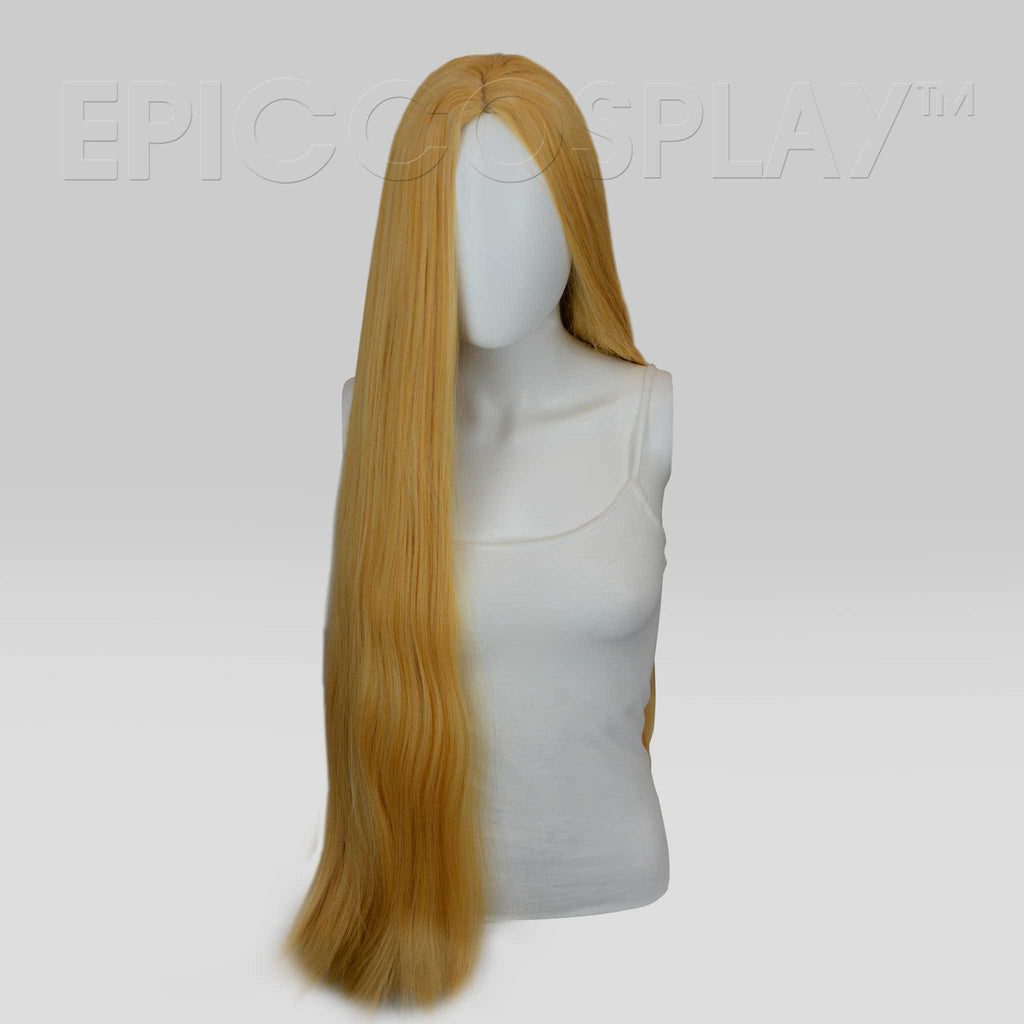Eros 26 inch Butterscotch Blonde Multi Part Skin Top Wig