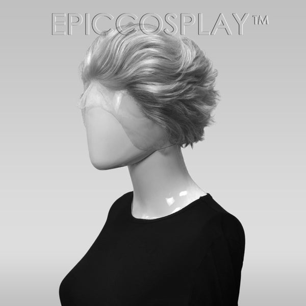 Angelina - Silver Slick Back Lace Front Wig