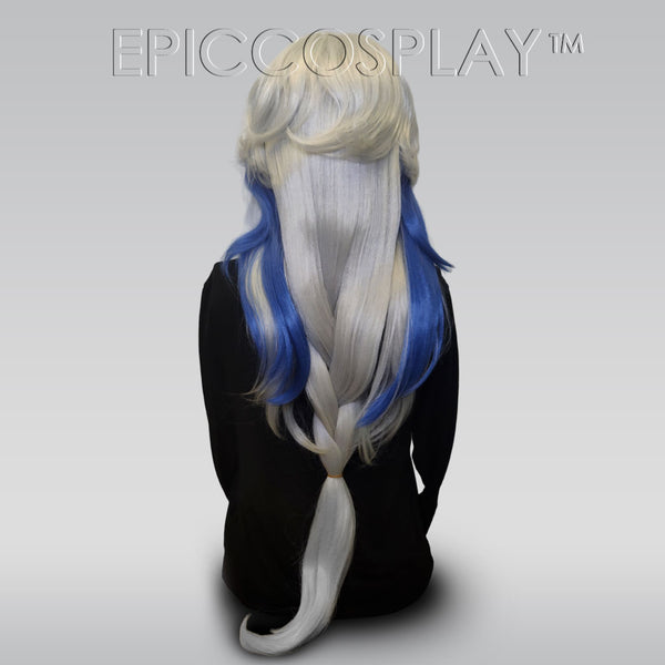Signature - Silver and Royal Blue Multi Layer Wig