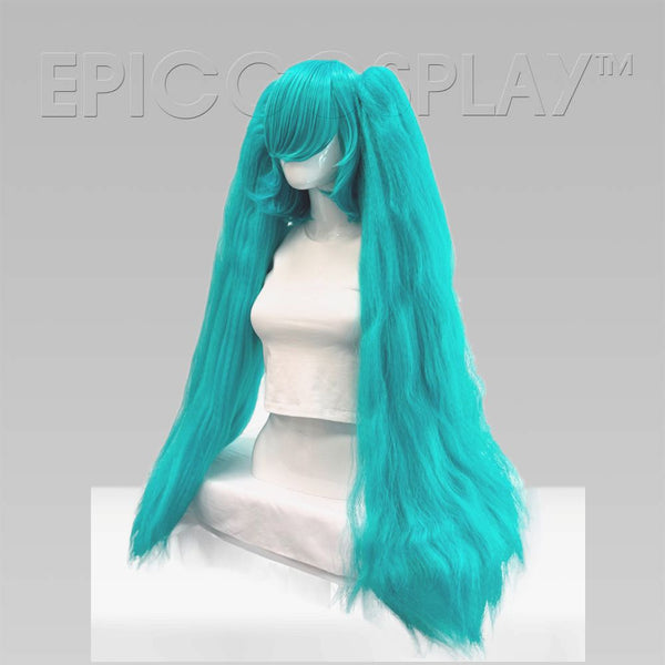 Crimped Eos - Vocaloid Green Wig
