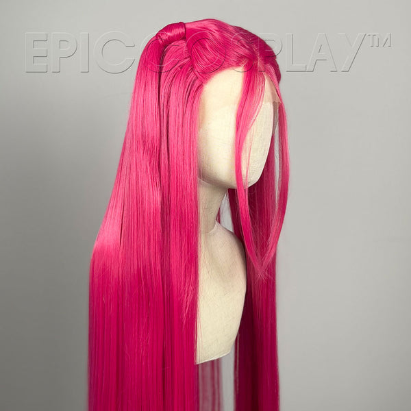Mira Inspired Lace Front Long Cosplay Wig - Raspberry Pink