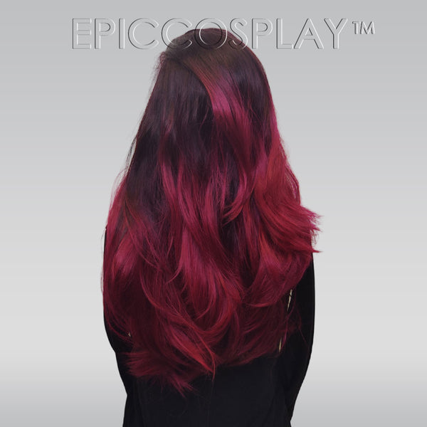 Signature - Wine Red Ombre Lace Front Wig