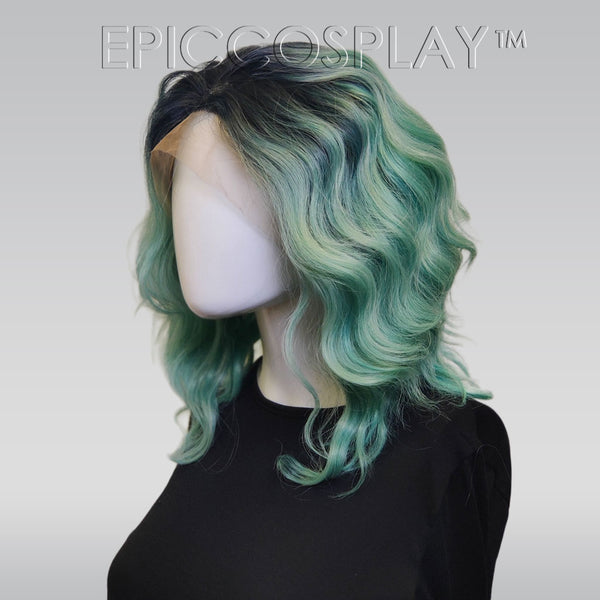 Signature - Black to Sea Foam Green Ombre Lace Front Wig