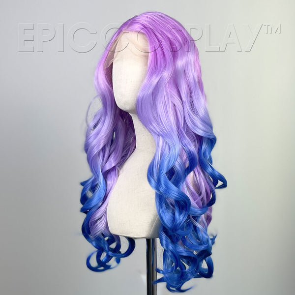 Signature - Pink/Blue Sunset Lace Front Curly Long Wig