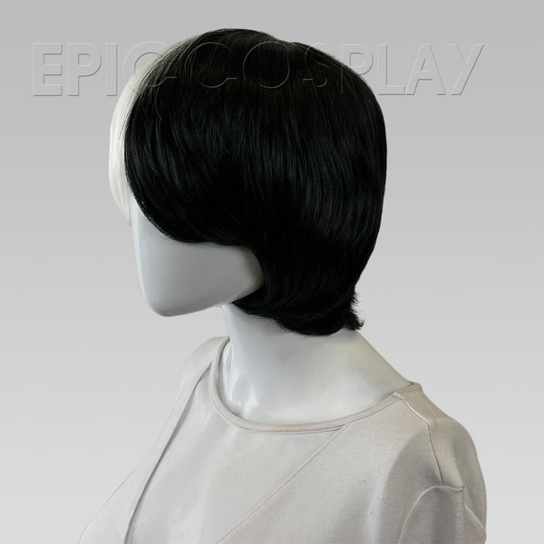 Signature - Black And White Split Twin Tail Wig Set