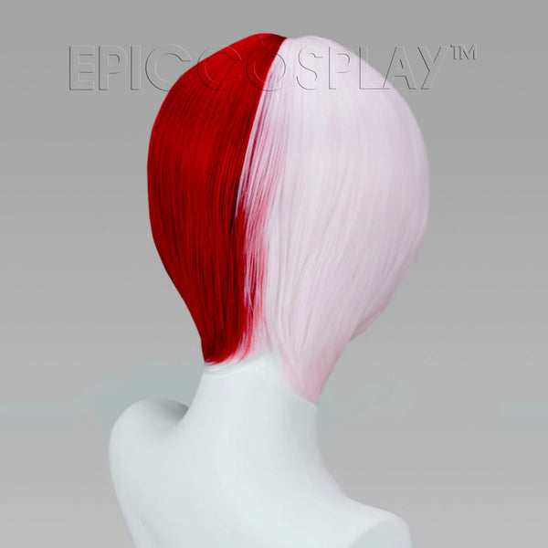 Aether - Classic White and Dark Red Wig