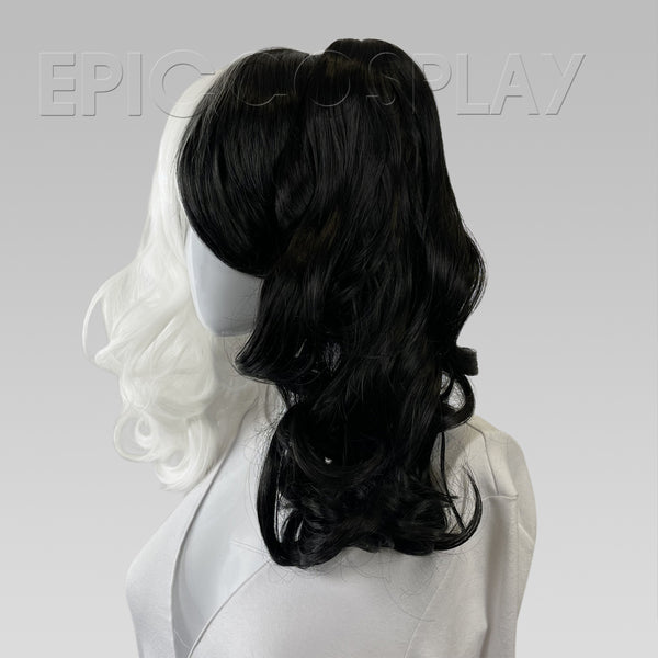Signature - Black And White Split Twin Tail Wig Set