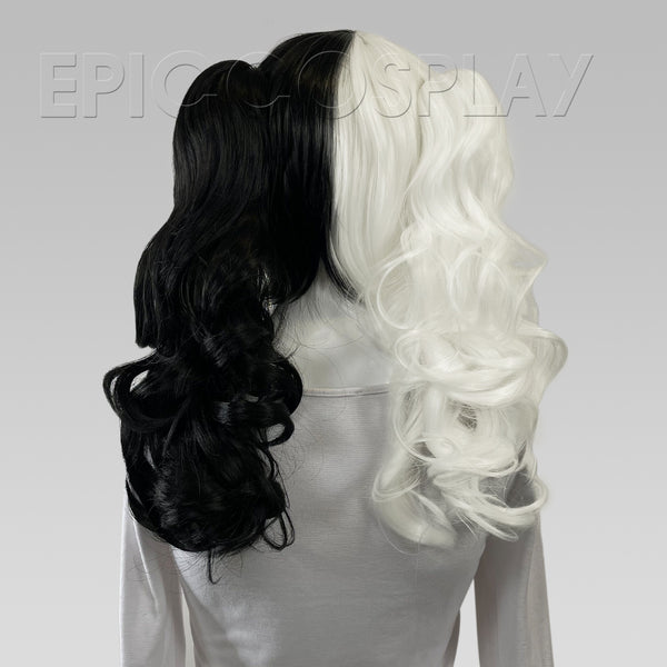 Signature - Black And White Split Twin Tail Wig Set