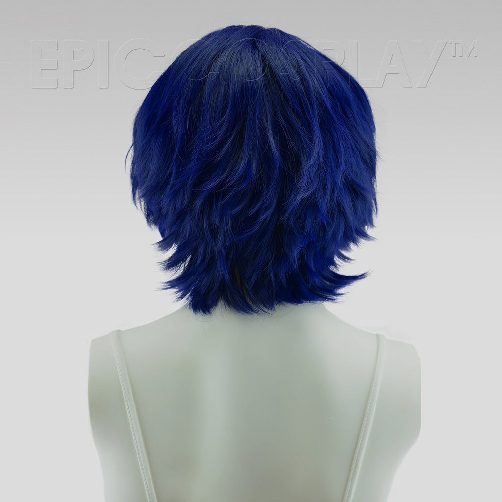 Apollo - 13 inch Midnight Blue Layered Short Cosplay Wig