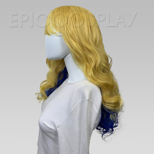 Signature - Yellow Blonde and Blue Peekaboo Wig