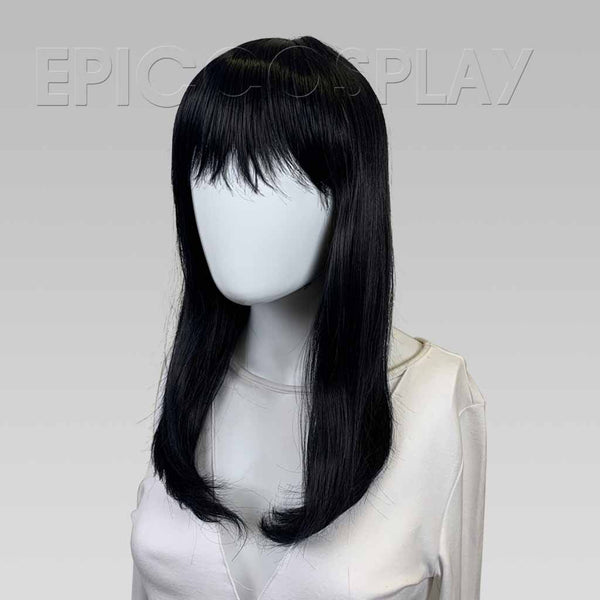 Signature – Black Blue Medium Length Wig with Bangs