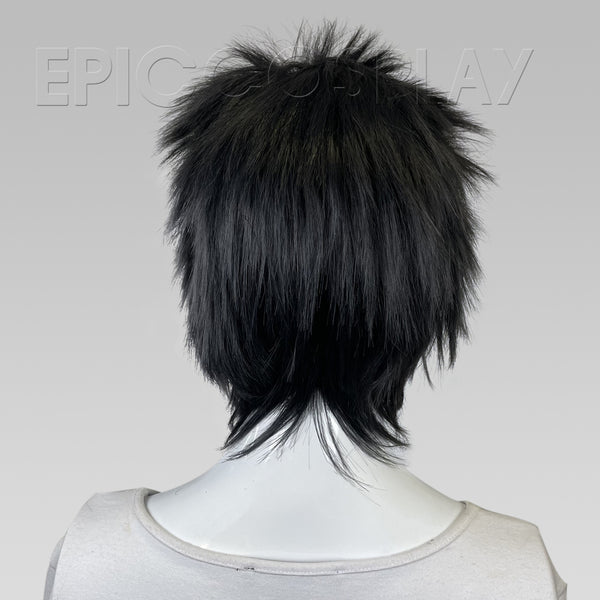 Signature - Black Slick Back Shaggy Wig
