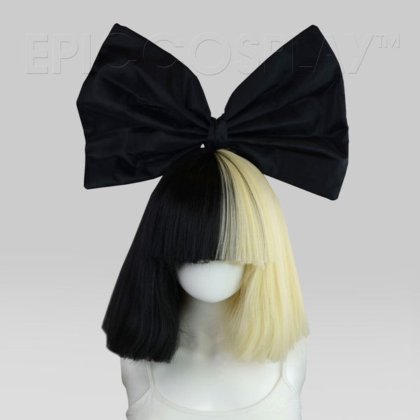 Official Sia Cosplay and Costume Wig (Includes Black Bow-Tie)