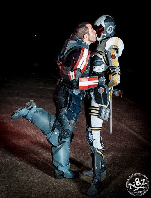 Valentine’s Day Couples Contest Entry: Bill & Britt as Commander Shepard & a Phantom