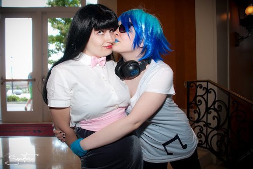 Valentine’s Day Couples Contest Entry: Bish &#038; Emily as Octavia &#038; Vinyl Scratch (My Little Pony: Friendship is Magic)