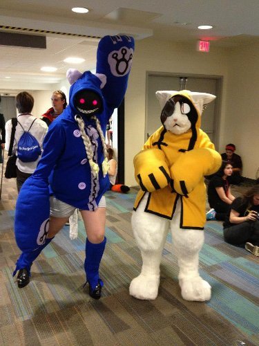 Valentine&#8217;s Day Couples Contest Entry: Heather &#038; Stephen as Taokaka &#038; Jubei (Blazblue)