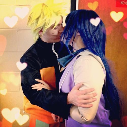 Valentine’s Day Couples Contest Entry: Jessy Suazo and her boyfriend are cosplaying as Hinata and Naruto (Naruto)