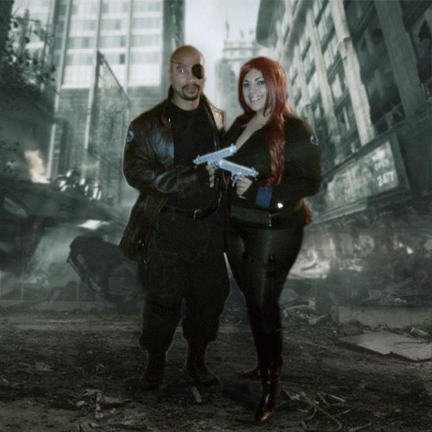 Valentine&#8217;s Day Couples Contest Entry: MarLouie &#038; Ana as Nick Fury &#038; Black Widow (The Avengers)