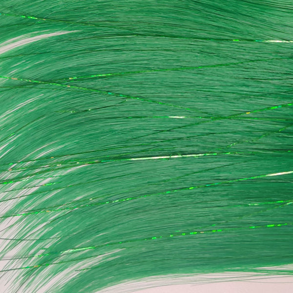35" Tinsel Blended Weft Extension - Oh My Green!