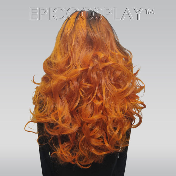 Signature - Brunette to Orange Ombre Lace Front Wig