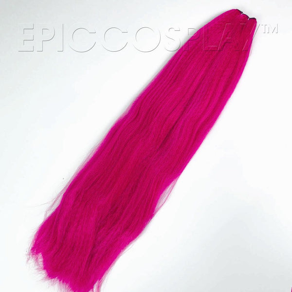 Crimped 35'' Weft Extension - Raspberry Pink