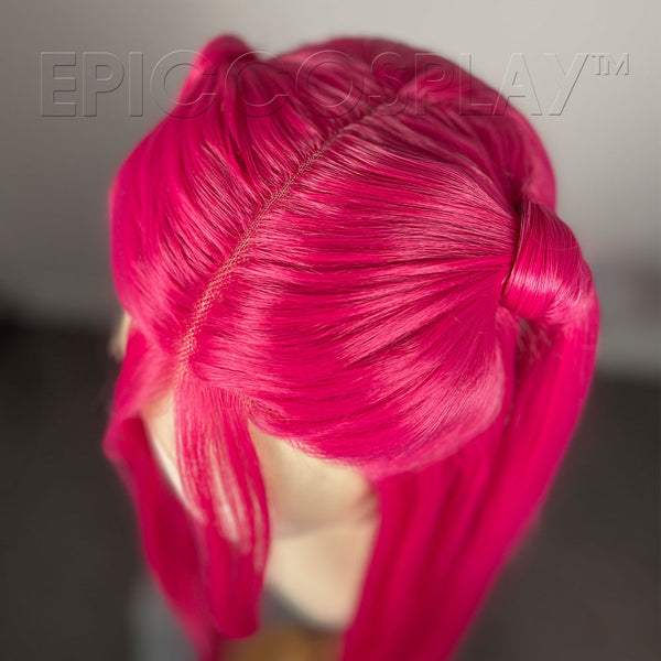 Mira Inspired Lace Front Long Cosplay Wig - Raspberry Pink