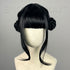 Black Face Framing Bangs Zoey inspired Cosplay Wig