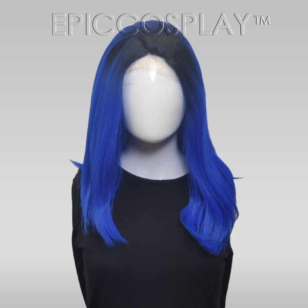 Signature - Black to Electric Blue Ombre Lace Front Wig