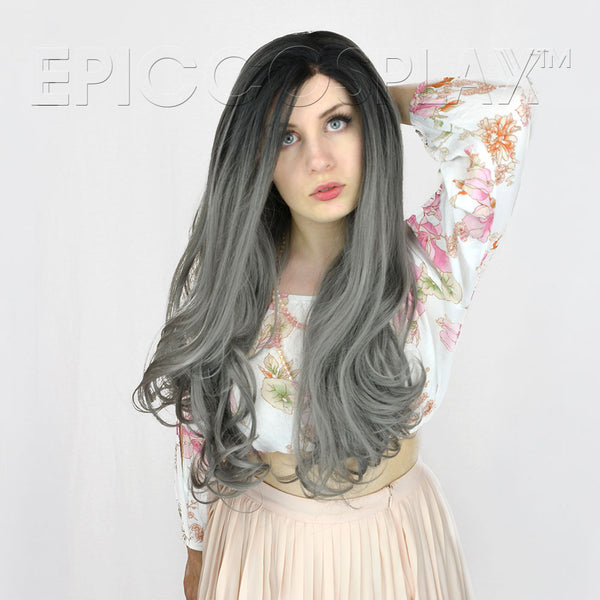Stefani - Gunmetal Grey Wig
