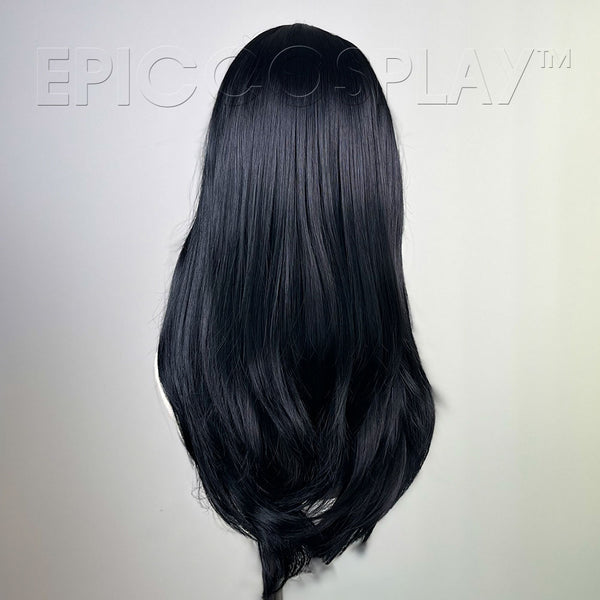Signature - Silver Bangs Black Vixen Wig