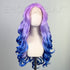 Signature - Pink/Blue Sunset Lace Front Curly Long Wig