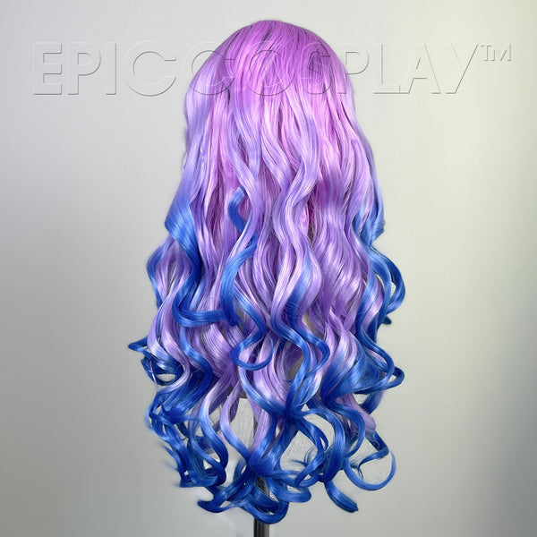 Signature - Pink/Blue Sunset Lace Front Curly Long Wig
