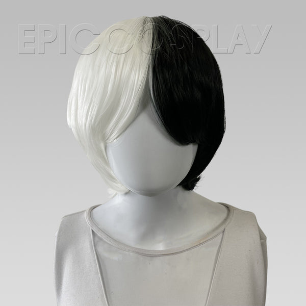 Signature - Black And White Split Twin Tail Wig Set