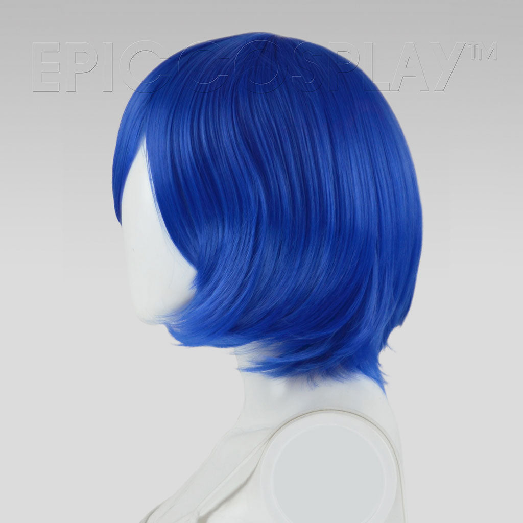blue short hair wig