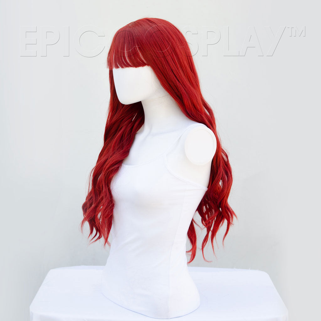 Iris 30 inch Dark Red Wavy Long Lolita Wig