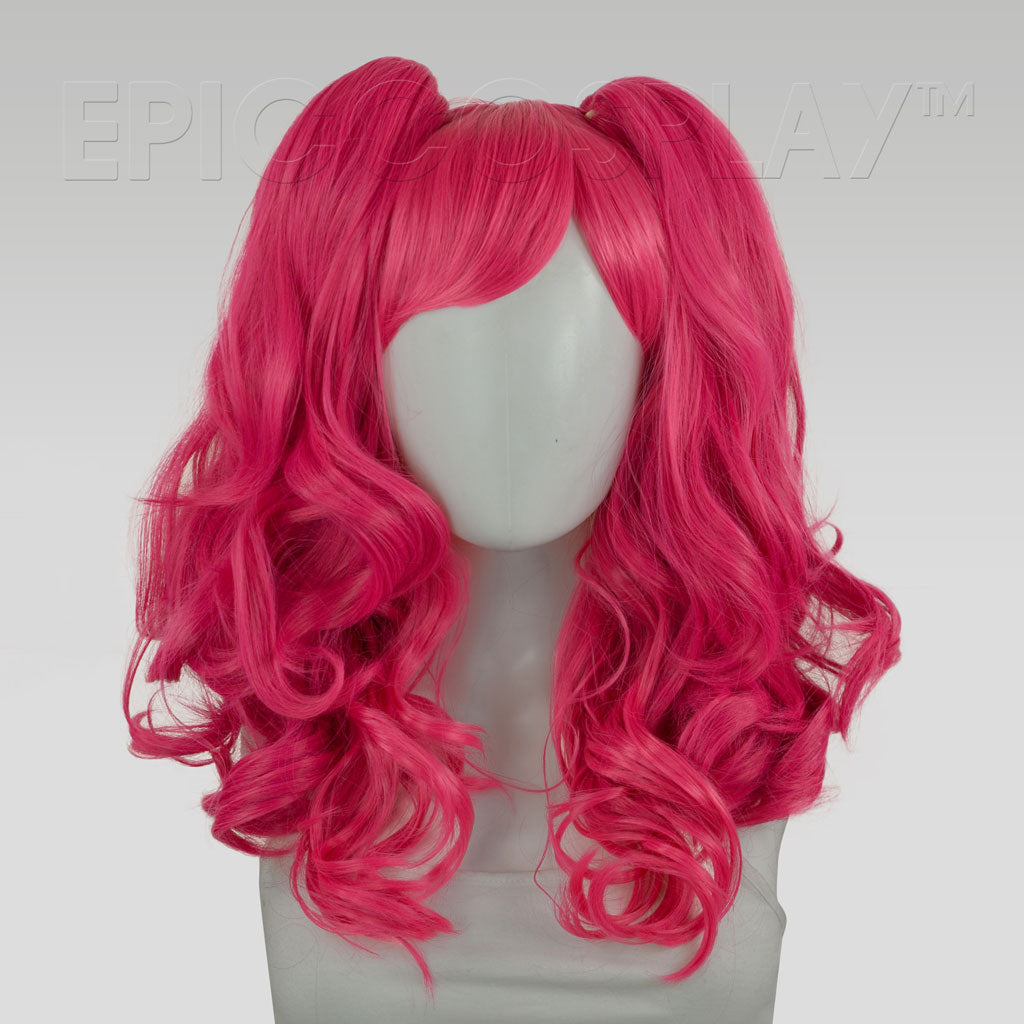 Maia - Raspberry Pink Curly Cosplay Wig Set
