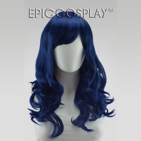 B: The Beginning Koku Black Blue Cosplay Wig