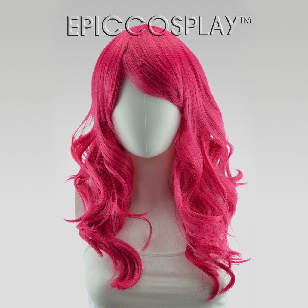 Hestia 22 inch Raspberry Pink Wavy Cosplay Wig