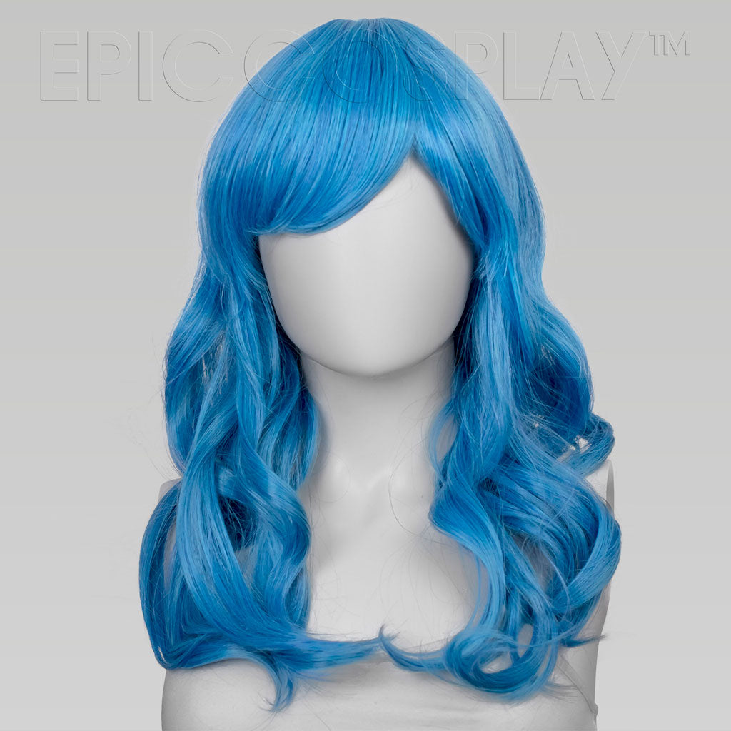Hestia 22 inch Teal Blue Mix Wavy Curly Cosplay Wig