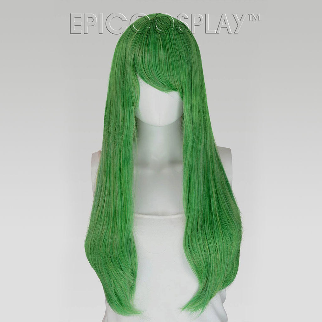 - 28 Clover Green Long Straight Cosplay Wig