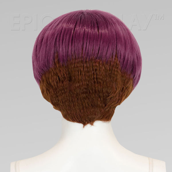 Nike - Dark Plum Purple (Light Brown Undercut) Wig