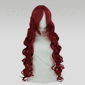 Hera - 40 inch Burgundy Red Curly Extra Long Cosplay Wig