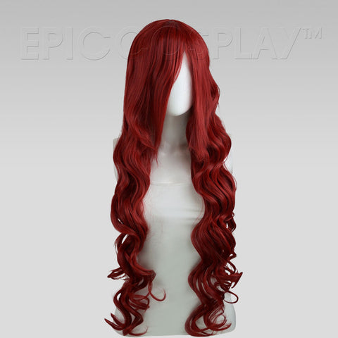 Hera - 40 inch Dark Red Curly Extra Long Cosplay Wig