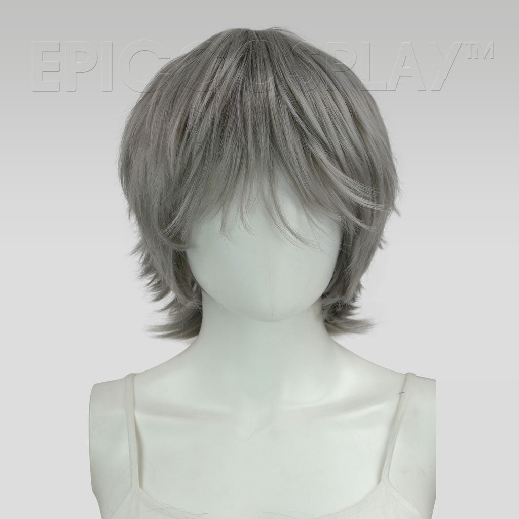 Apollo 13 inch Gunmetal Grey Layered Short Cosplay Wig