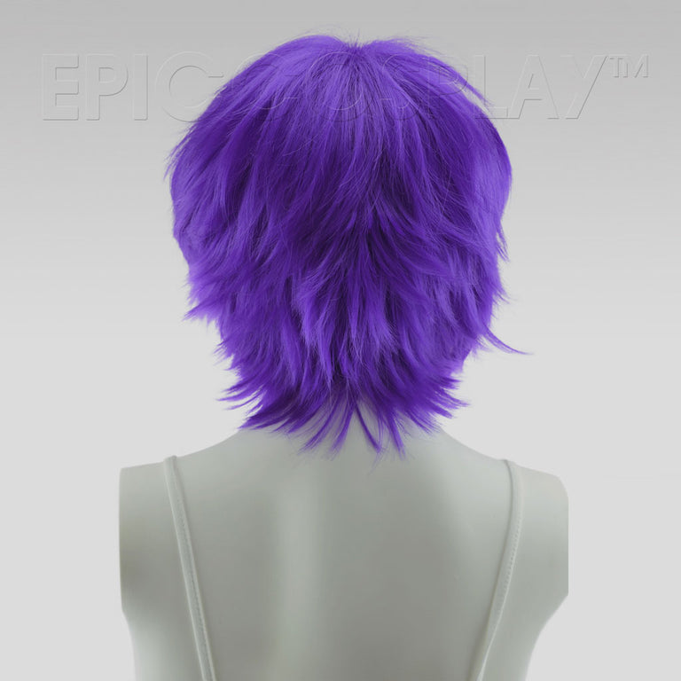 Apollo - 13 inch Lux Purple Layered Short Cosplay Wig