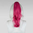 20" Raspberry Pink Wavy Curly Ponytail Clipon