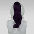 20" Purple Black Fusion Wavy Curly Ponytail Clipon