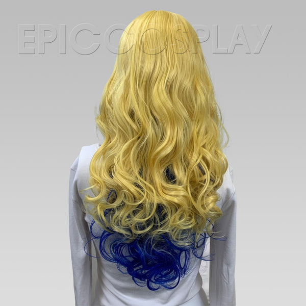 Signature - Yellow Blonde and Blue Peekaboo Wig