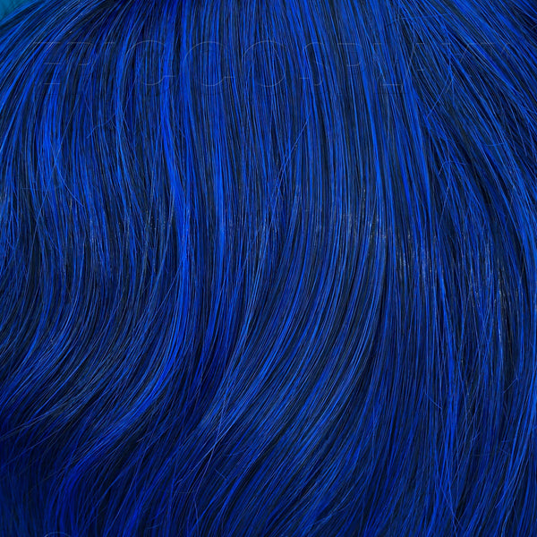 18" Ponytail Wrap - Blue Black Fusion